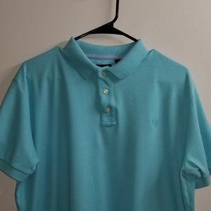 teal large collared short sleeve